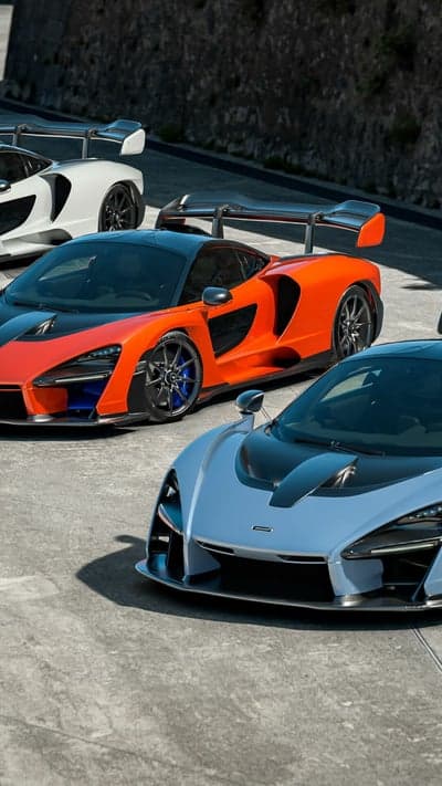 McLaren Senna Trio Supercar High Resolution Mobile Wallpaper