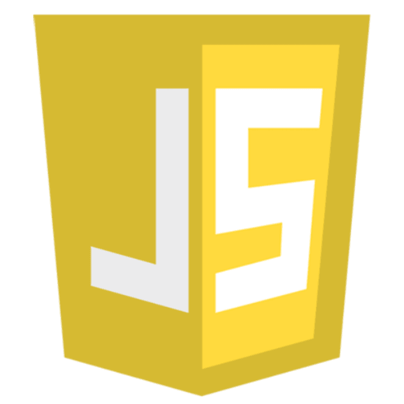 JavaScript logo featuring a solid yellow square background with black JS lettering in the lower right corner.