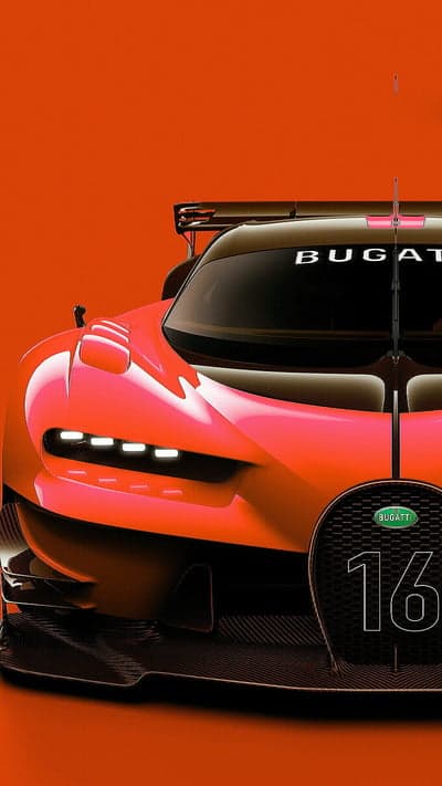 Bugatti Bolide: Aggressive Orange Hypercar Track Beast