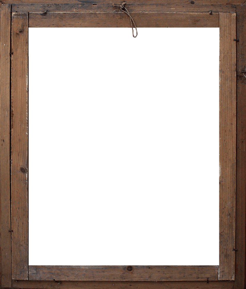 Decorative gold frame with ornate metallic scrollwork and a glossy finish against a transparent background.