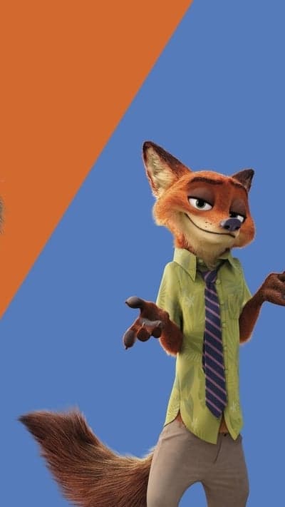 Nick Wilde Zootopia Fox Character Green Shirt Tie