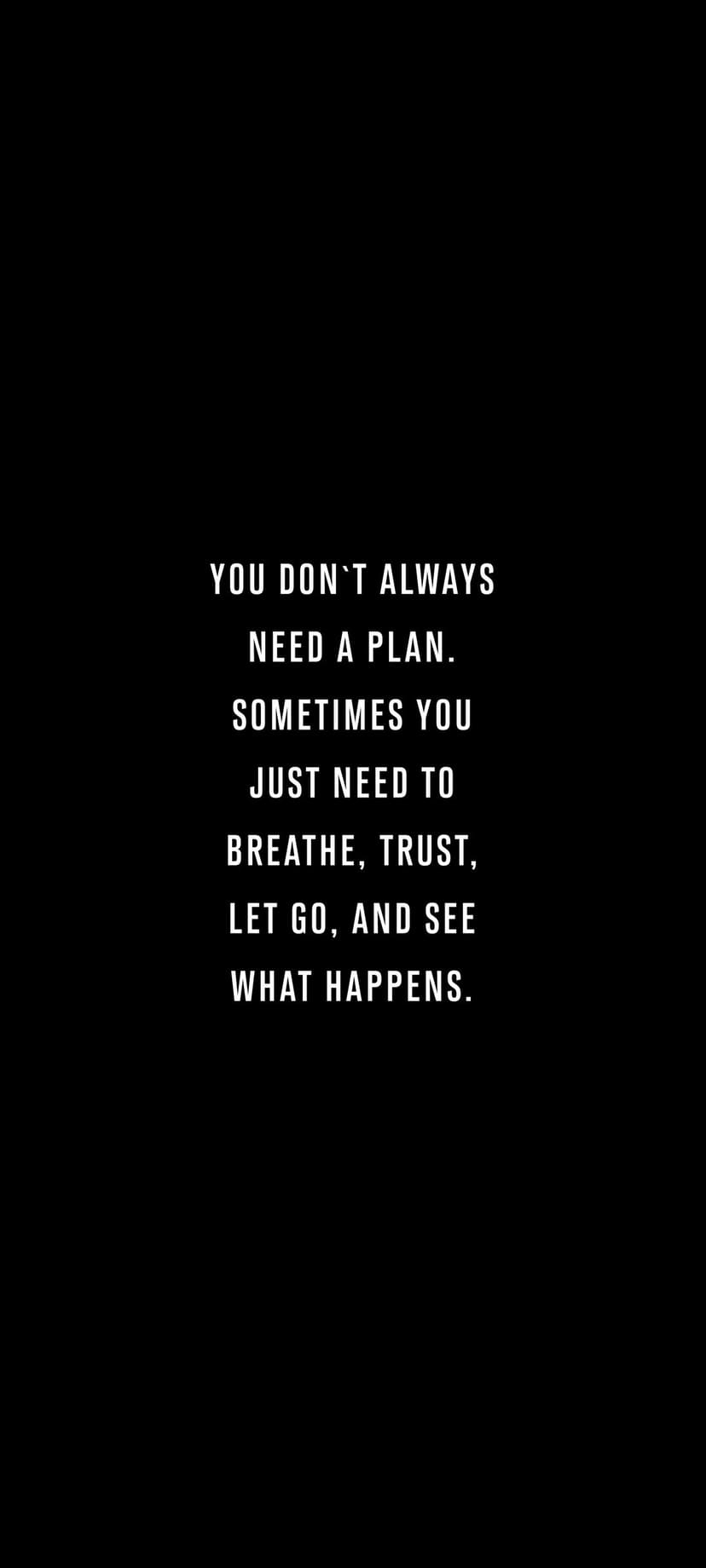 White serif text reading Trust the Process centered on a solid matte black background with clean typography.