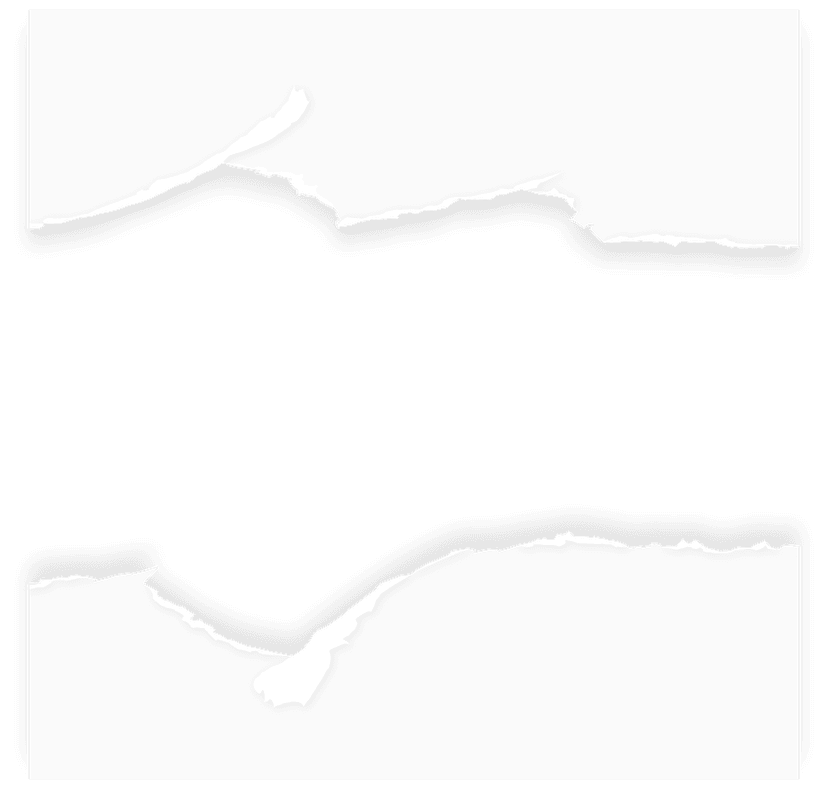 Monochrome torn paper texture featuring sharp ripped edges and abstract ink strokes at a diagonal perspective.