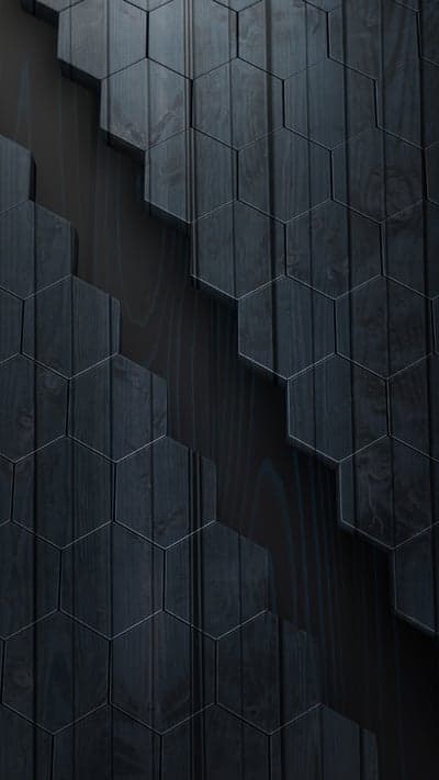 Dark Hexagonal Wood Texture Background