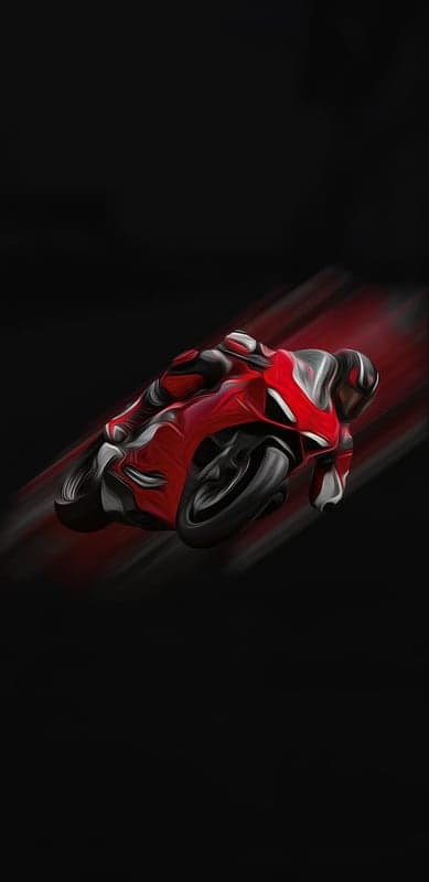 Red Sportbike Speed Blur Racing Scene Mobile Wallpaper