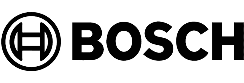 Bosch wordmark logo features solid black sans-serif typography centered on a transparent background.