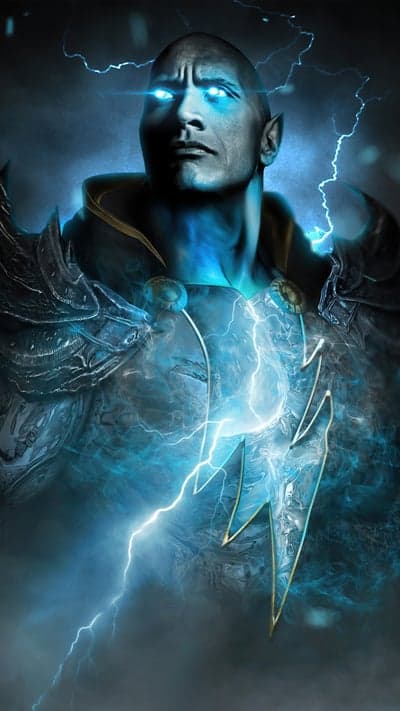 Black Adam Dwayne Johnson Electric Power Lightning