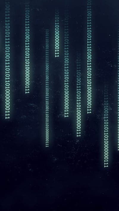 Cyber Rain - Green Binary