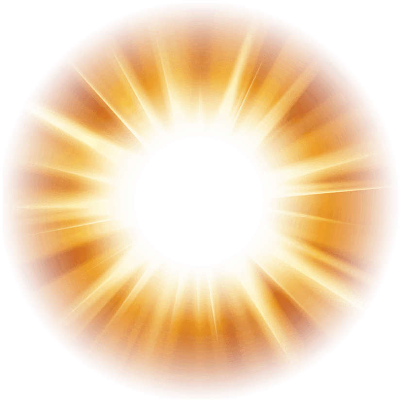 Orange glowing orb radiates warm atmospheric light across a dark surface with soft blurred shadows and gradients.