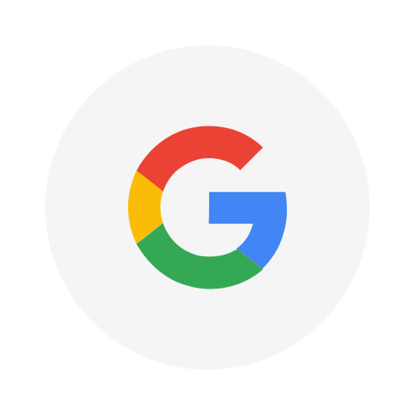 Google wordmark logo in blue red yellow and green sans-serif font centered on a transparent background.