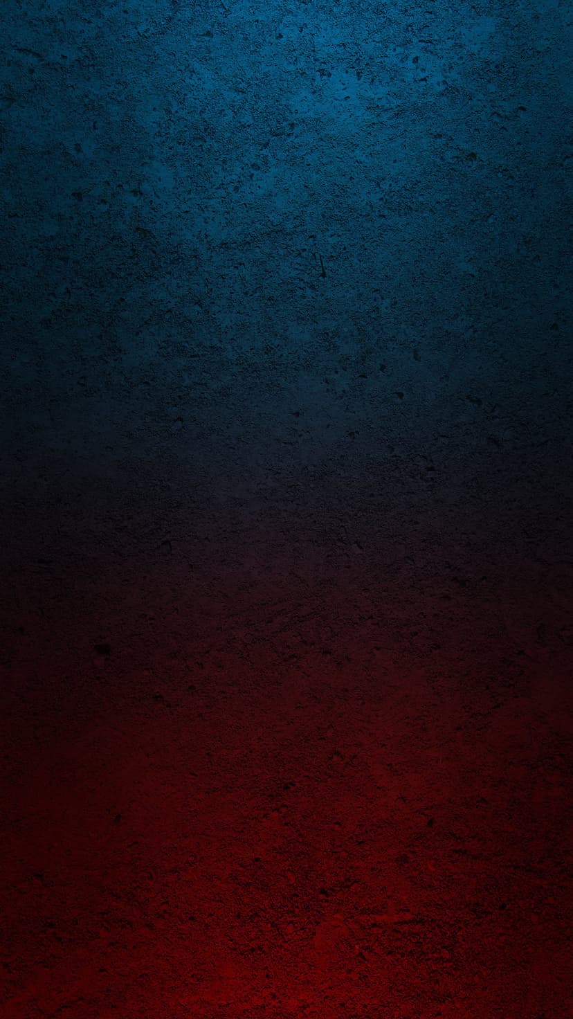 Dark blue to red vertical gradient with a fine-grained gritty texture throughout the minimalist composition.