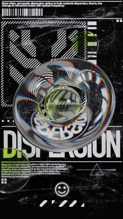 Abstract Dispersion Art with Scientific Definitions