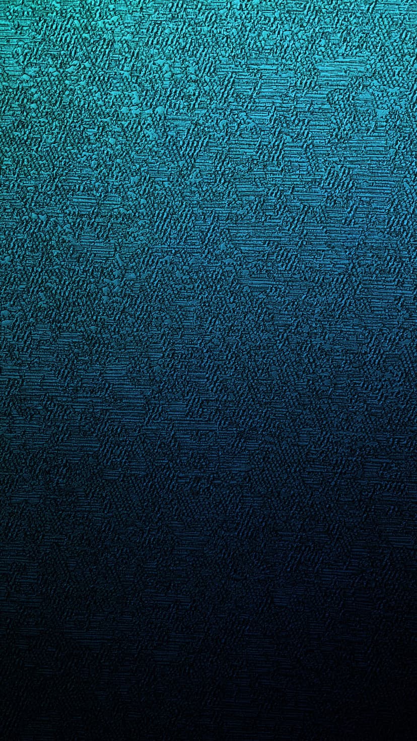 Teal and dark blue geometric triangles form a textured gradient pattern with subtle embossed shadows.