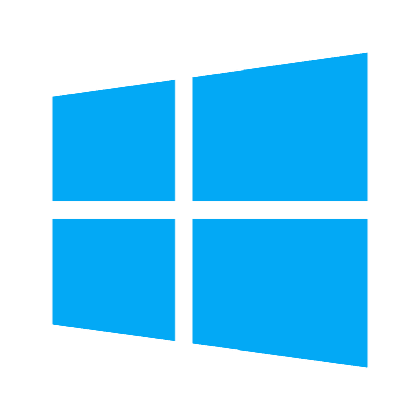 Blue windows logo featuring four blue squares arranged in a symmetrical grid pattern on a transparent background.
