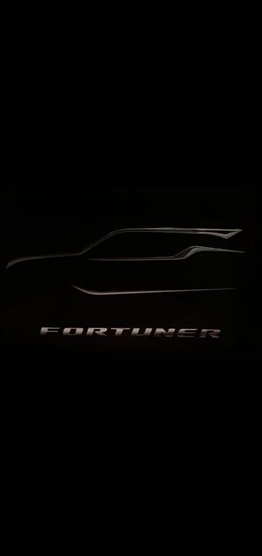 Toyota Fortuner silhouette and logo teaser
