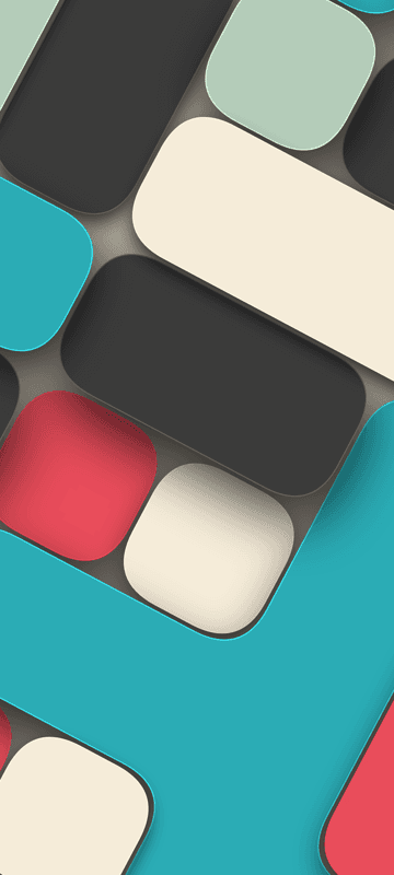 Modern Layered Rounded Shapes Abstract Phone Wallpaper