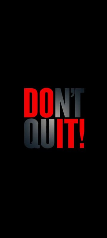 Don't Quit Motivational Quote Art