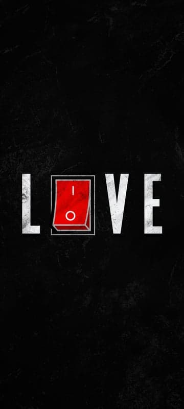 Love switch on off concept, abstract background wallpaper