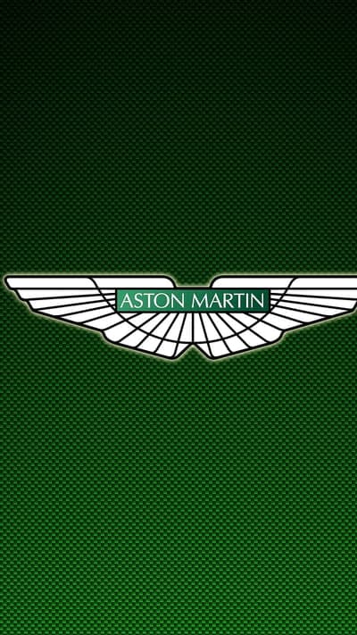 Aston Martin Wings Logo Green Carbon Fiber Wallpaper