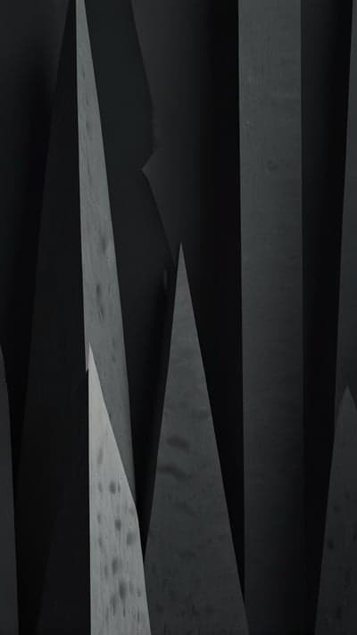 Deep Charcoal Angular Geometry Mobile Screen Backdrop