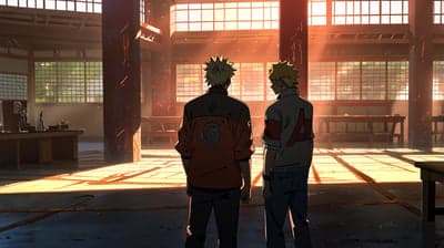 Naruto Boruto Back-to-Back Sunlit Mobile Wallpaper