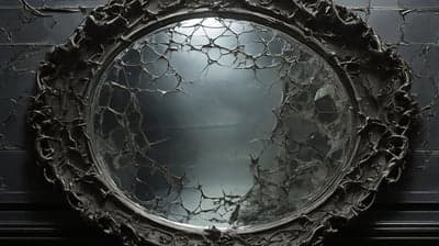 Shattered Antique Mirror Gothic Aesthetic Mobile Wallpaper
