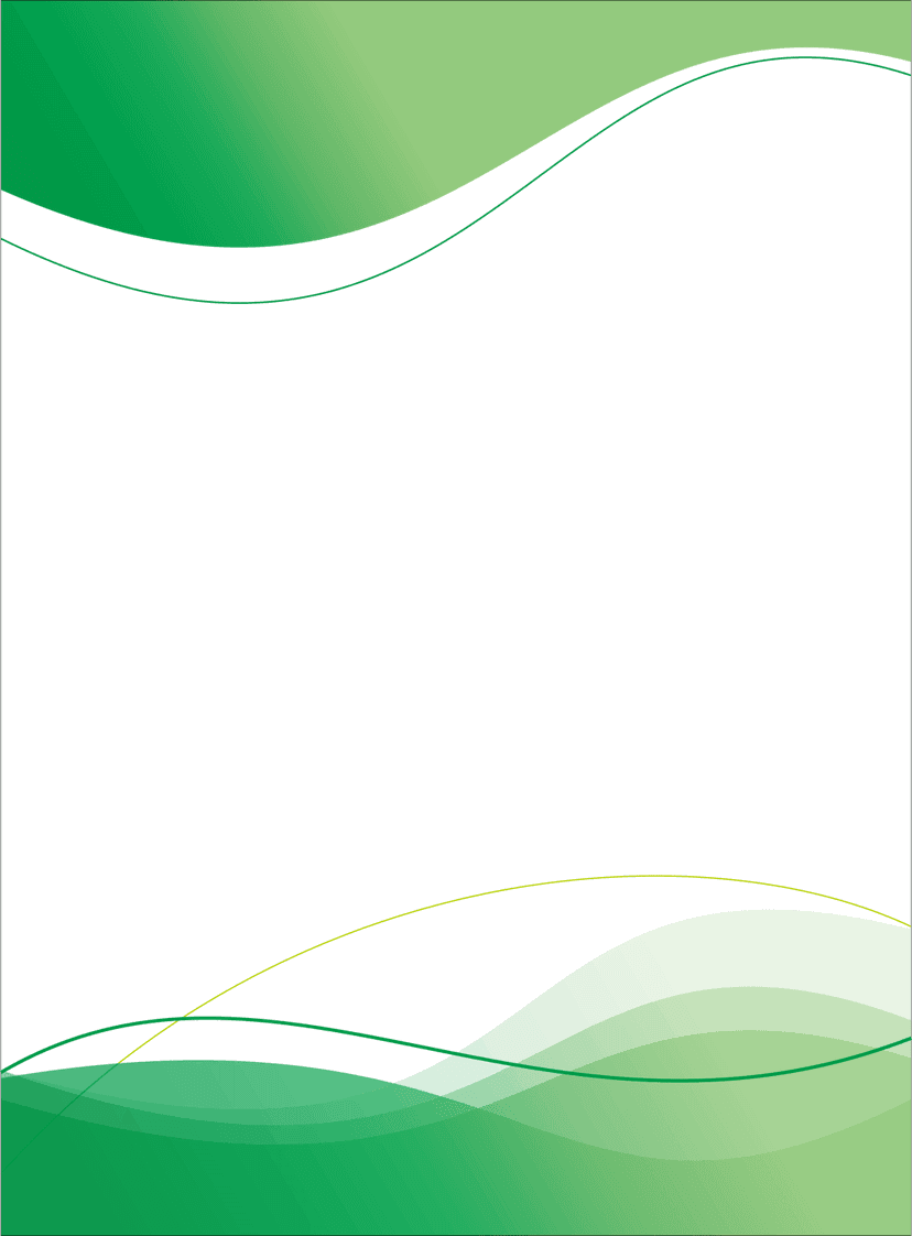 Teal wave pattern poster template showing angled blue and green flowing geometric layers on a matte background.