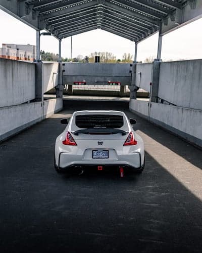 Nissan 370Z Rear Angle Urban Underpass Mobile Wallpaper