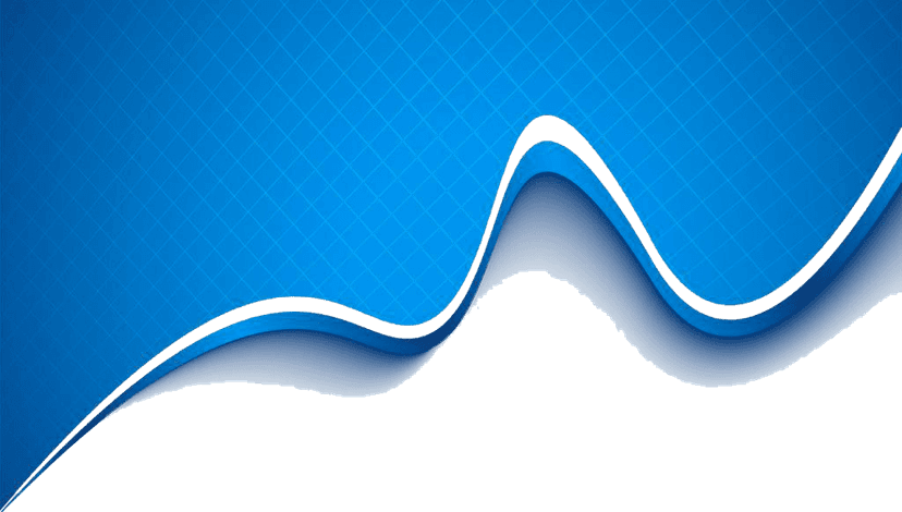 Euclidean blue wave lines form a rhythmic geometric pattern against a transparent background in this vector.