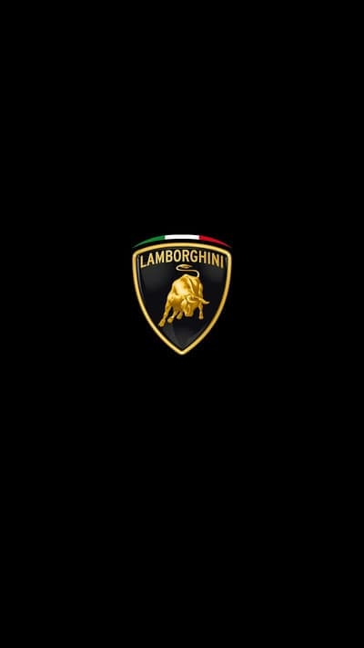 Luxury Gold Lamborghini Bull Logo Phone Background