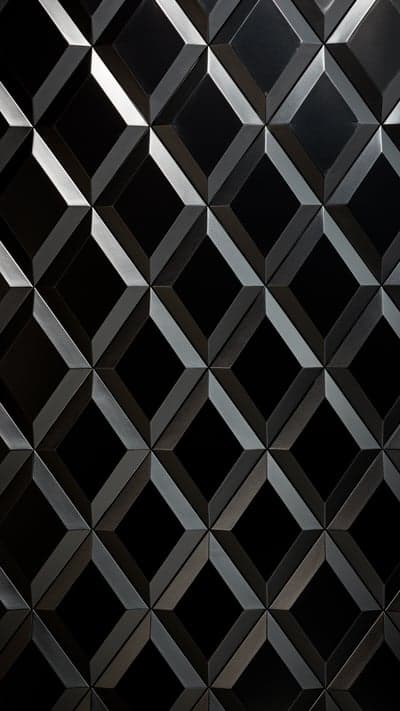 Abstract Dark Geometric Pattern with Diamond Shapes