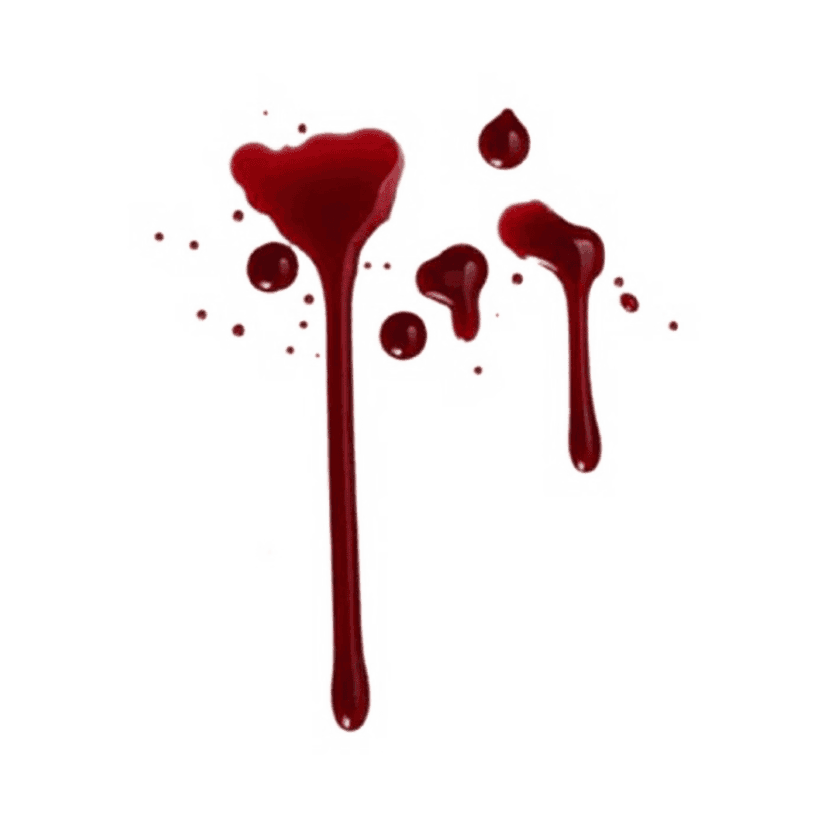 Blood drop heart illustration featuring vibrant red liquid gradients and glossy 3d lighting on a transparent base.
