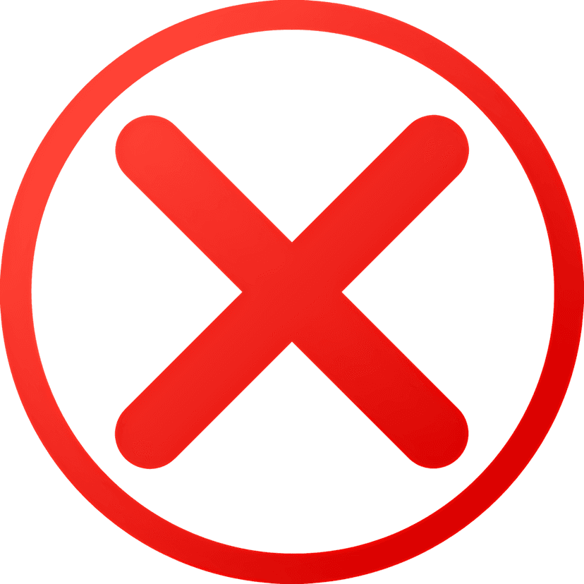 Red cross emblem featuring symmetrical scarlet bars with sharp edges and a clean transparent background for medical use.
