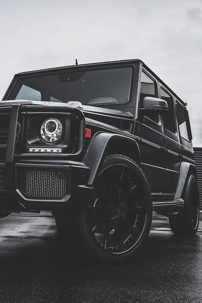 Dark Mercedes G-Wagon Luxury SUV Phone Background