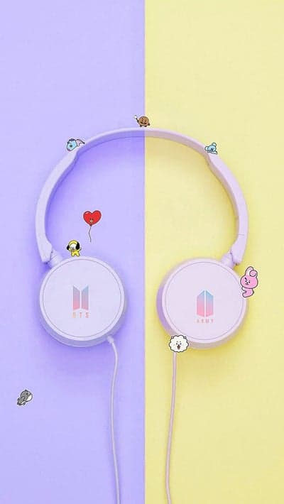 K-Pop Harmony - BTS & BT21 Headphone Vibes