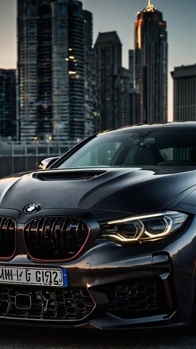 BMW M Performance Front Grille Urban Night Phone Backdrop