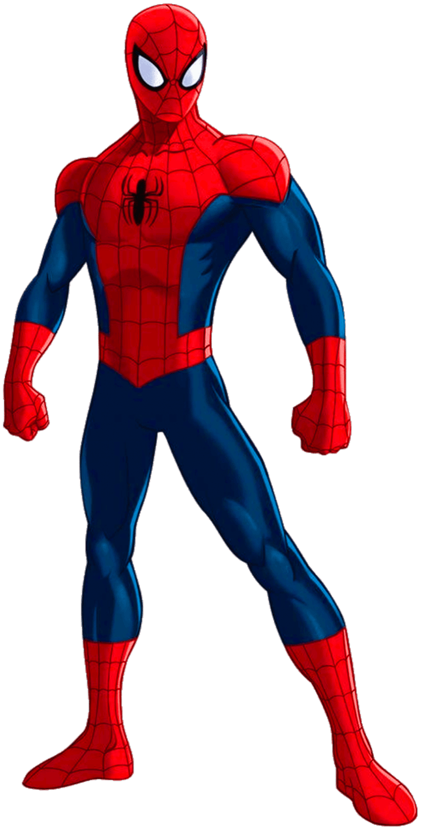 Ultimate Spider Man and Hulk in a vibrant comic style standee poster featuring dynamic action poses and ink art.