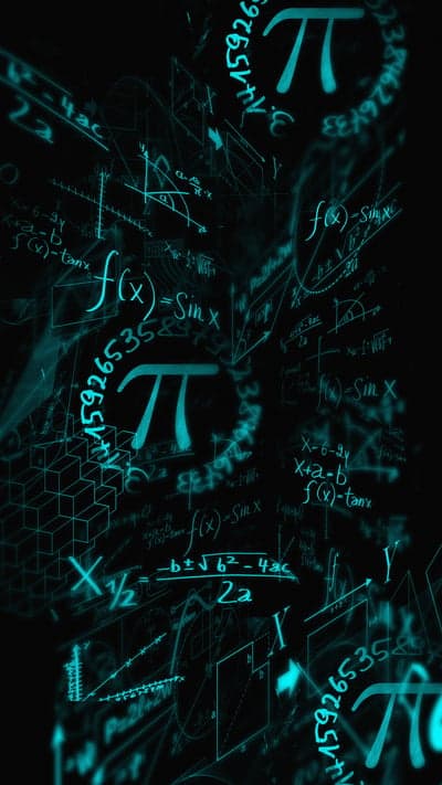 Abstract Math Equations and Pi Symbol Wallpaper
