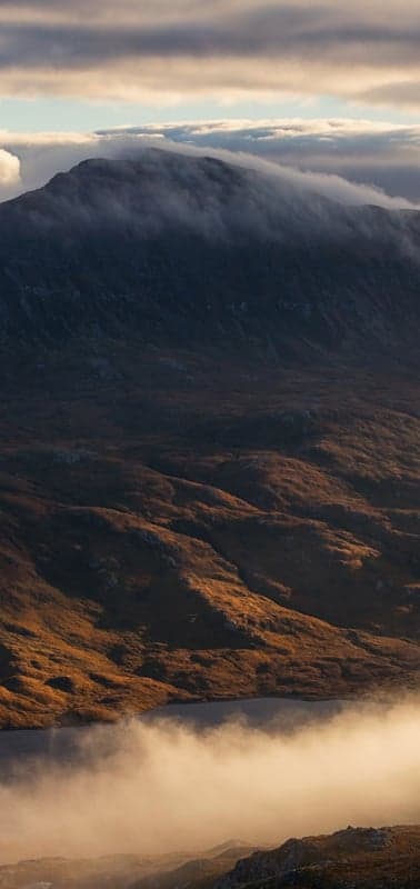 Misty Highlands at Golden Hour