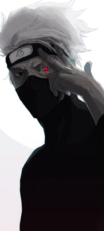Kakashi Hatake Sharingan Anime Art Portrait