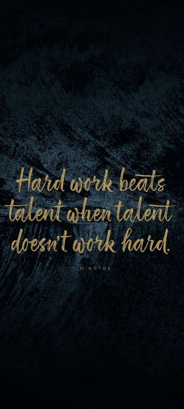 Hard Work Beats Talent Quote Motivational Wallpaper
