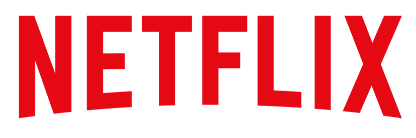 Netflix logo PNG featuring bold red arched letters in a clean sans-serif typeface on a transparent background.