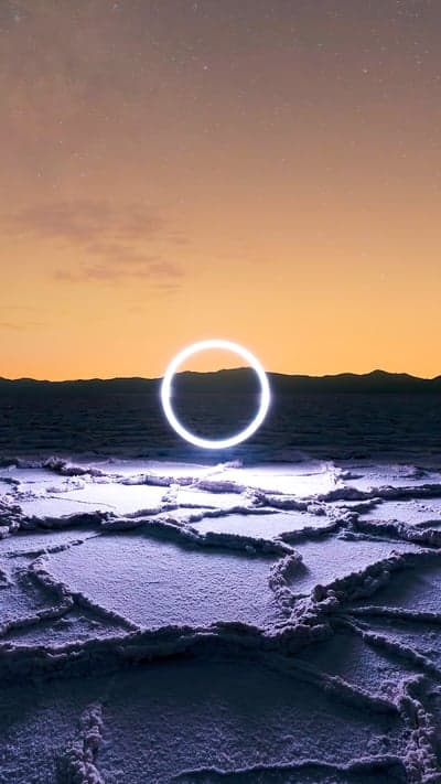 Infinite Glow - The Enigmatic Ring on the Salt Flats