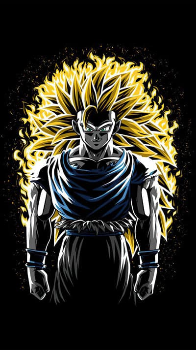 Super Saiyan 3 Goku Dark Art Wallpaper - Dragon Ball Z