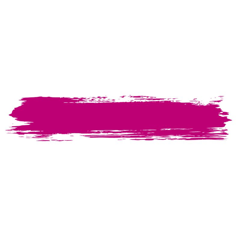 Pink ink brush strokes featuring purple and red paint layers with a textured hand-painted aesthetic.