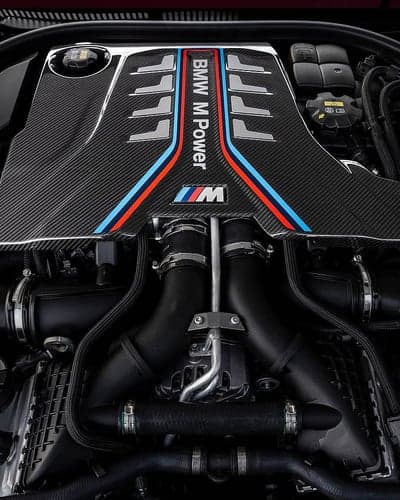 BMW M Power Engine - Carbon Fiber Engine Cover