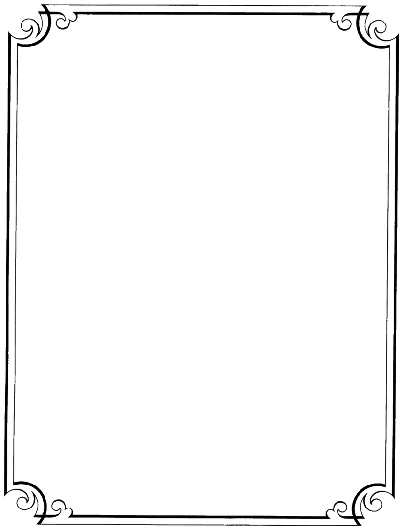 White frame border featuring sharp angled edges and a clean matte paper texture on a transparent background.