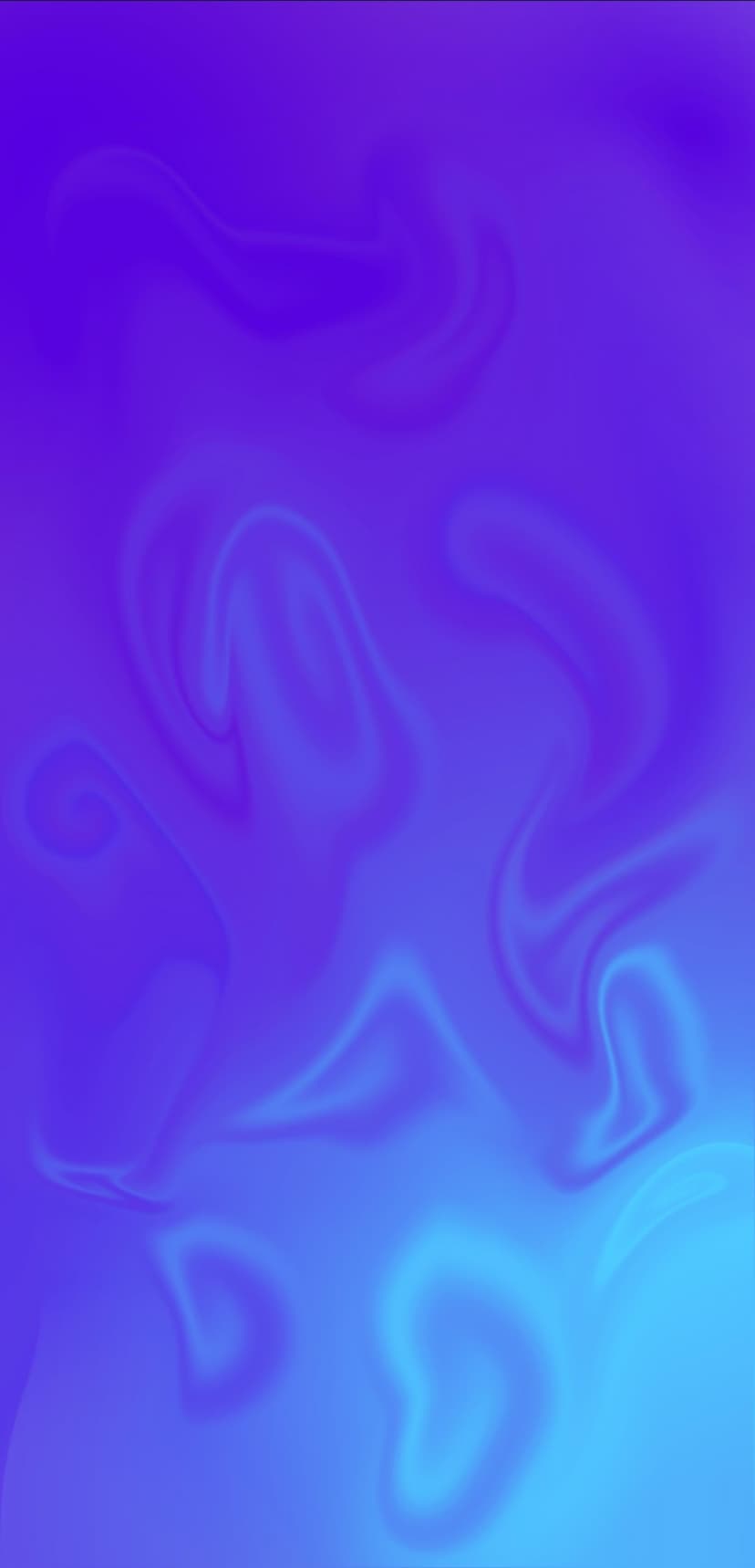 Electric blue and deep purple liquid swirls blend in a fluid motion with smooth, high-contrast color gradients.
