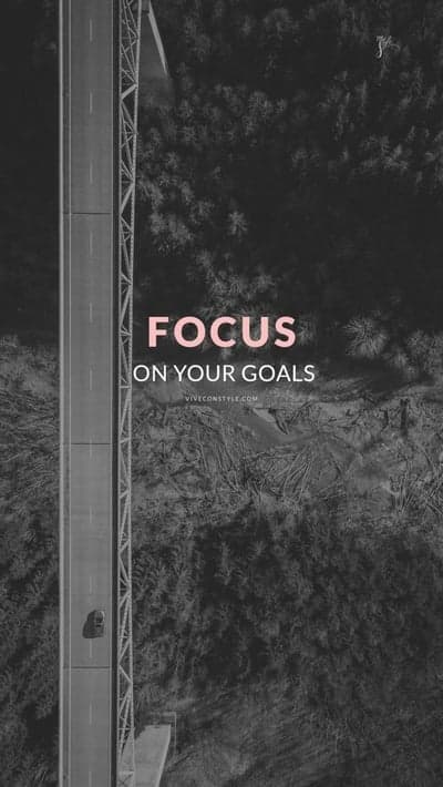 Focus on Your Goals: Inspiring Bridge and Forest Aerial View