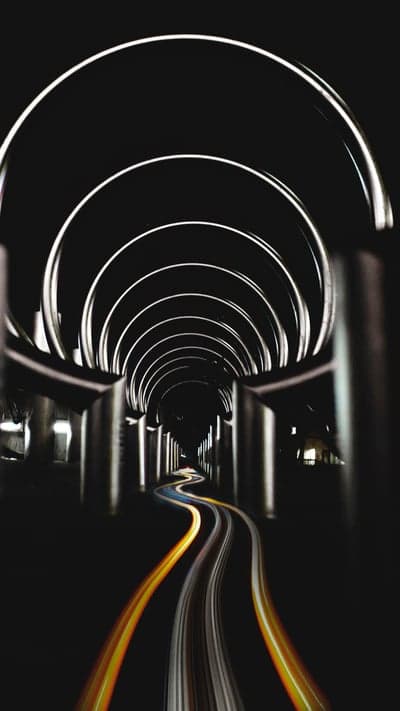 Urban Echoes - Tunnel Vision with Trailing Lights